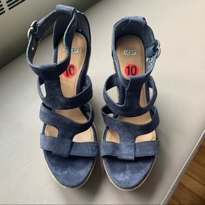 Ugg suede platform sandal